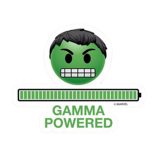 Hulk Gamma Powered Marvel Sticker - www.entertainmentstore.in