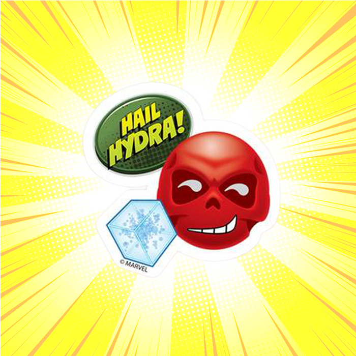 Red Skull Hail Marvel Sticker - www.entertainmentstore.in
