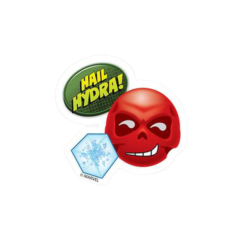 Red Skull Hail Marvel Sticker - www.entertainmentstore.in