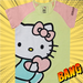 Hello Kitty 1166 Luminary Green Peach Melba Kids T Shirt - www.entertainmentstore.in