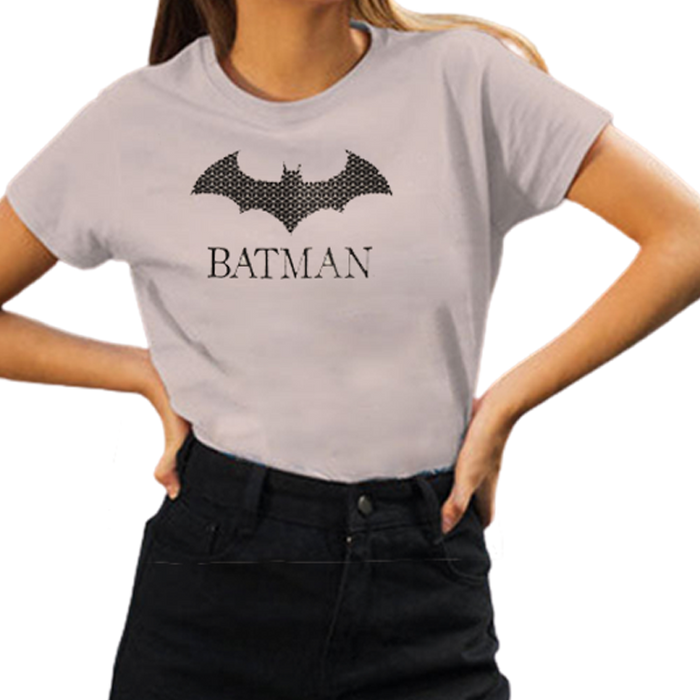 Batman (5189) Grey Womens Tops - www.entertainmentstore.in