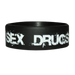 Sex Drugs Rock N Roll Rubber Wristband - www.entertainmentstore.in