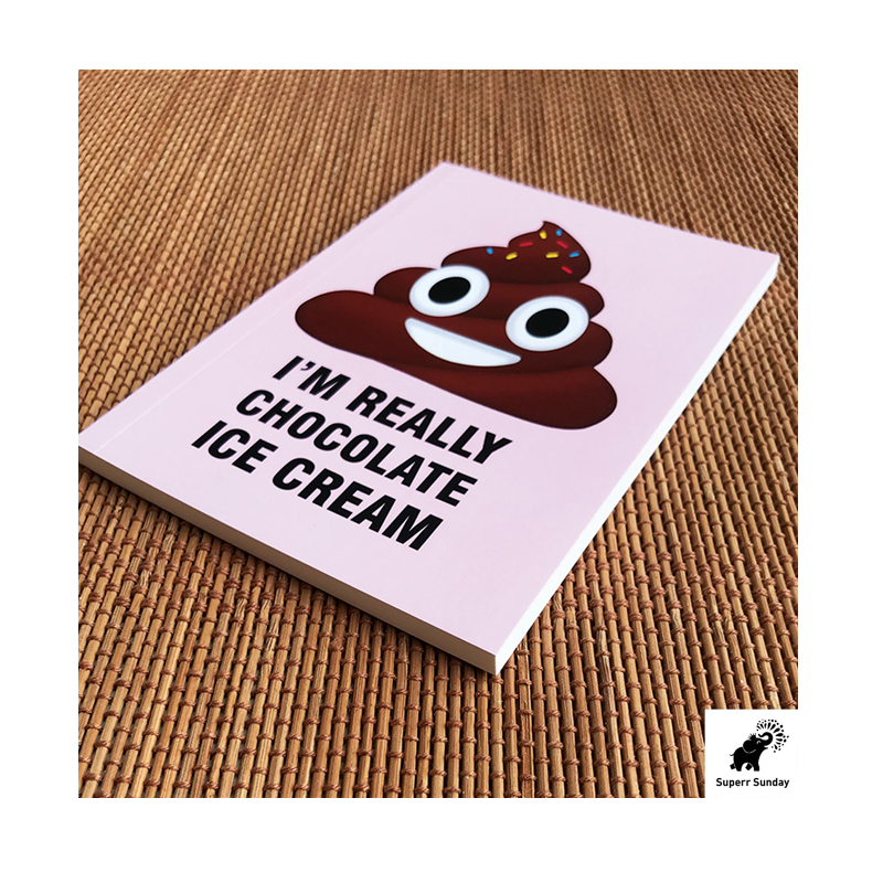 Poop Im Really Chocolate Ice Notebook - www.entertainmentstore.in