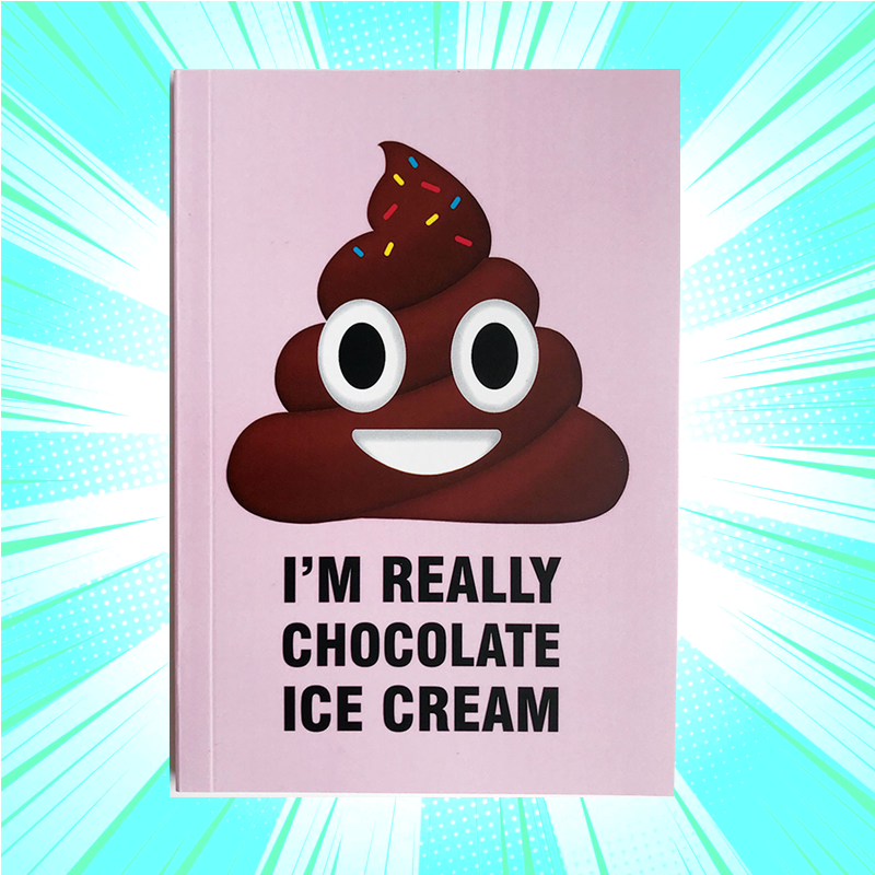 Poop Im Really Chocolate Ice Notebook - www.entertainmentstore.in