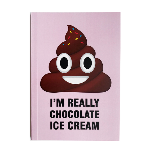 Poop Im Really Chocolate Ice Notebook - www.entertainmentstore.in