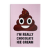 Poop Im Really Chocolate Ice Notebook - www.entertainmentstore.in