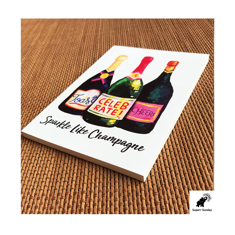 Sparkle Like Champagne Notebook - www.entertainmentstore.in