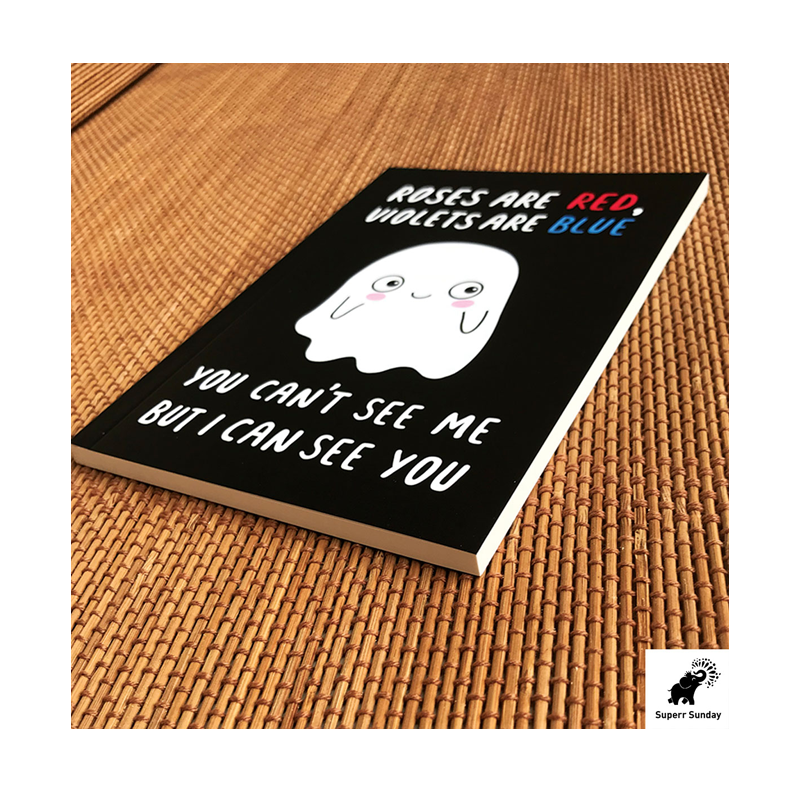 Funny Ghost Roses Are Red Notebook - www.entertainmentstore.in