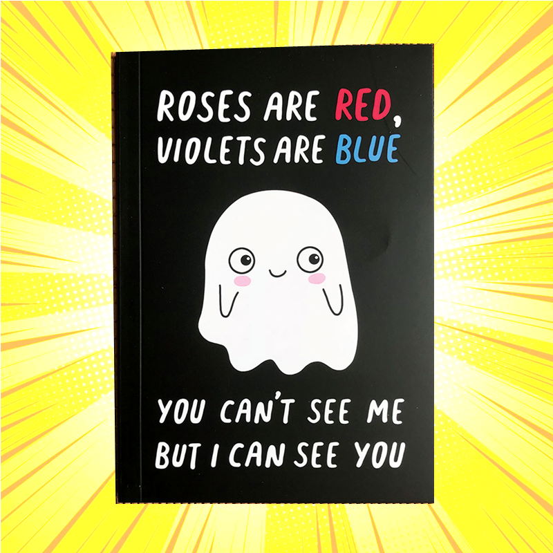 Funny Ghost Roses Are Red Notebook - www.entertainmentstore.in