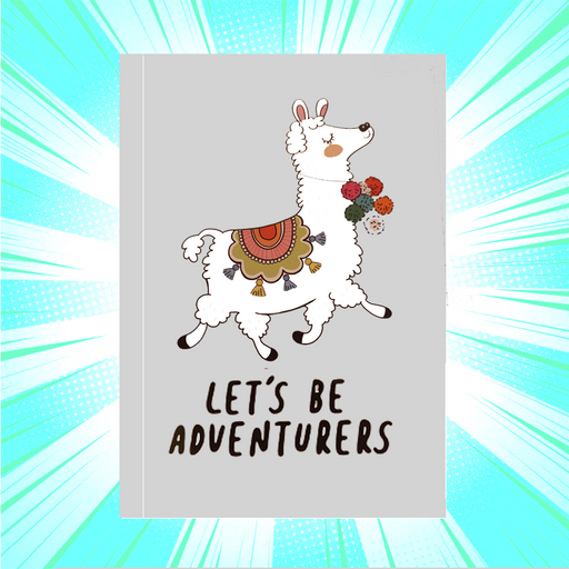 Llama Lets Be Adventurous Notebook - www.entertainmentstore.in