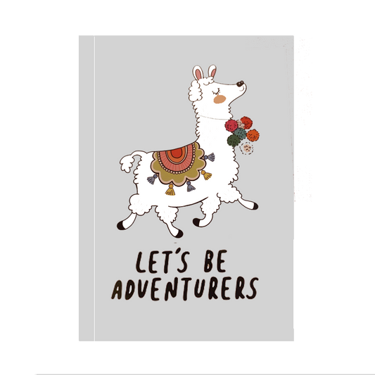 Llama Lets Be Adventurous Notebook - www.entertainmentstore.in