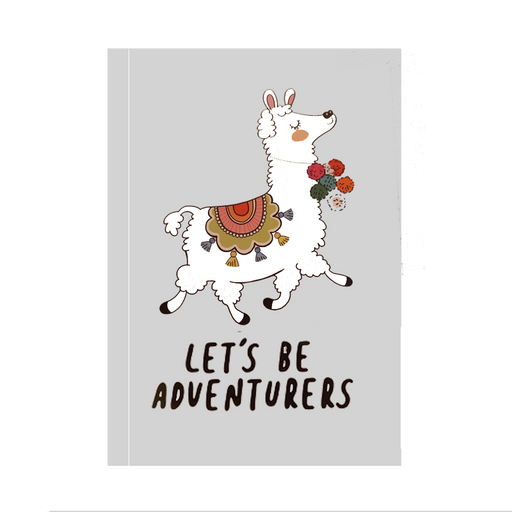 Llama Lets Be Adventurous Notebook - www.entertainmentstore.in