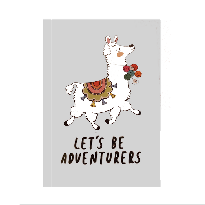 Llama Lets Be Adventurous Notebook - www.entertainmentstore.in