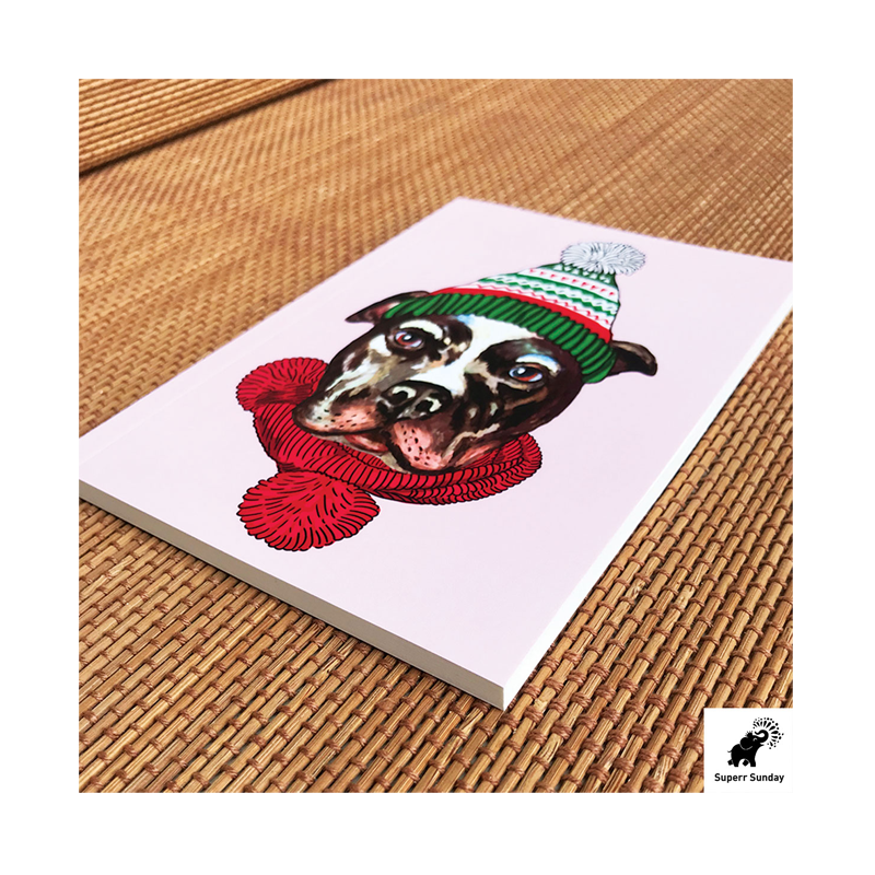 Christmas Pitbull Notebook - www.entertainmentstore.in