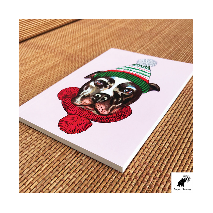 Christmas Pitbull Notebook - www.entertainmentstore.in