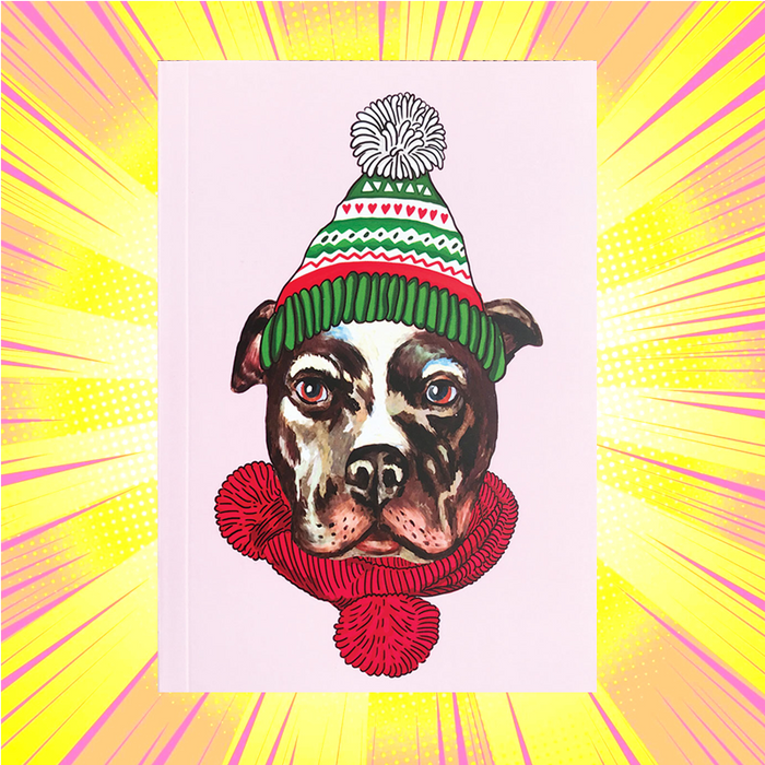 Christmas Pitbull Notebook - www.entertainmentstore.in