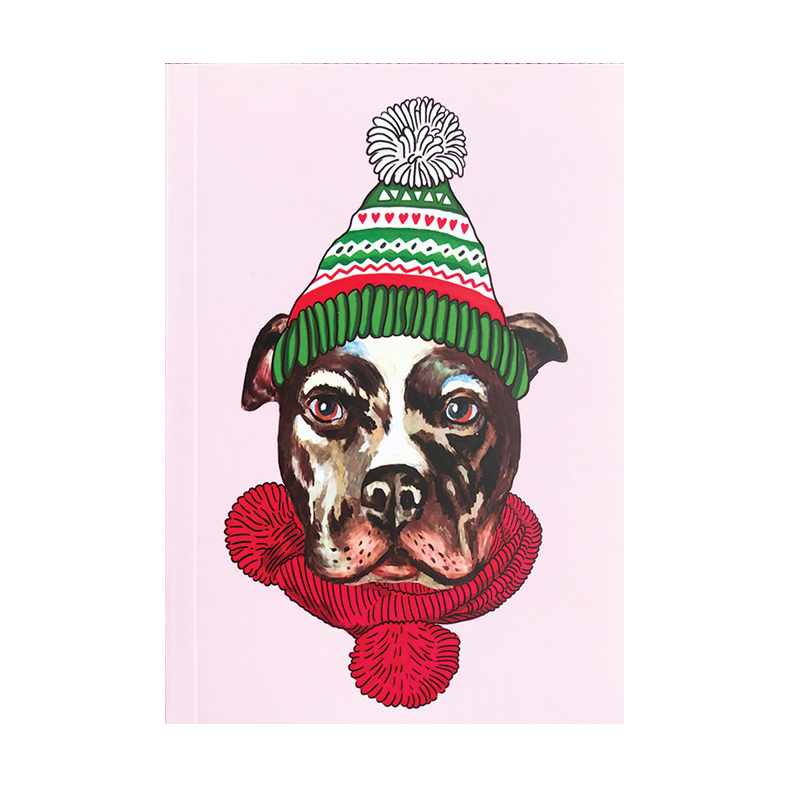 Christmas Pitbull Notebook - www.entertainmentstore.in