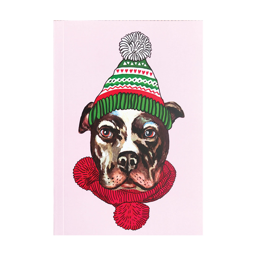 Christmas Pitbull Notebook - www.entertainmentstore.in