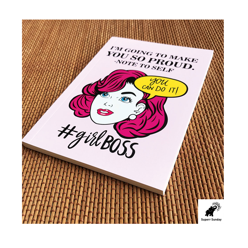 Girl Boss Pink Make Proud Notebook - www.entertainmentstore.in