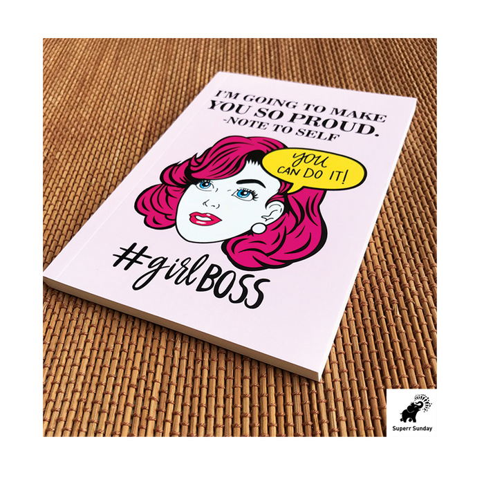 Girl Boss Pink Make Proud Notebook - www.entertainmentstore.in