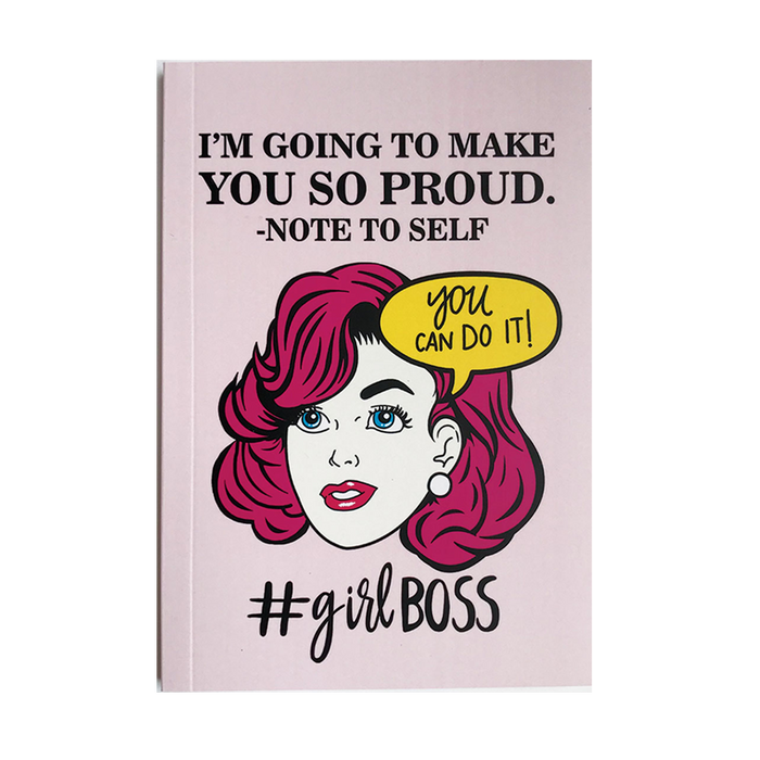 Girl Boss Pink Make Proud Notebook - www.entertainmentstore.in