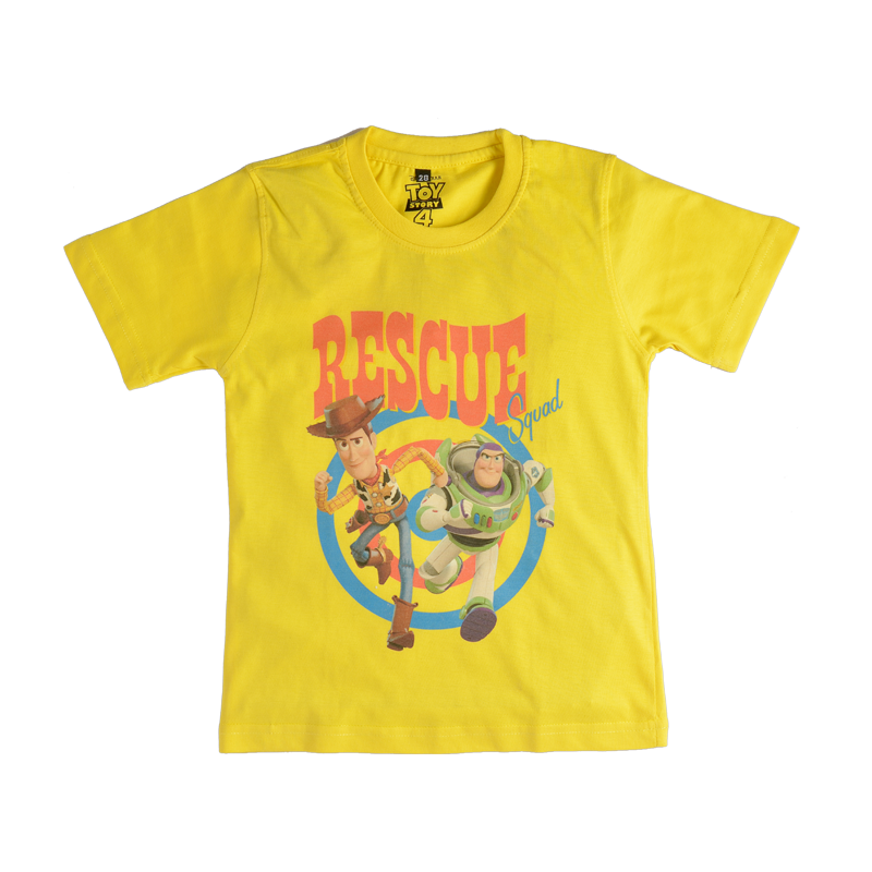 Toy Story Rescue Yellow Boys T Shirt - www.entertainmentstore.in