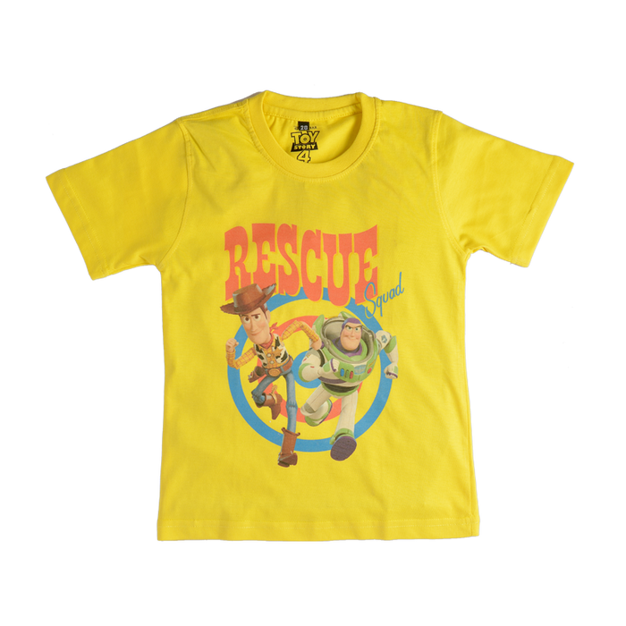 Toy Story Rescue Yellow Boys T Shirt - www.entertainmentstore.in