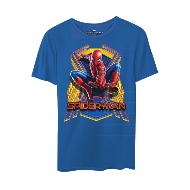 Spiderman Action Blue Boys T Shirt - www.entertainmentstore.in