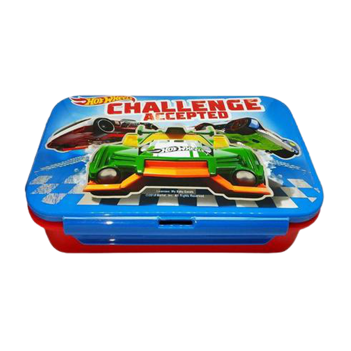 Hot Wheels Challenge Accepted Steel Lunch Box - www.entertainmentstore.in