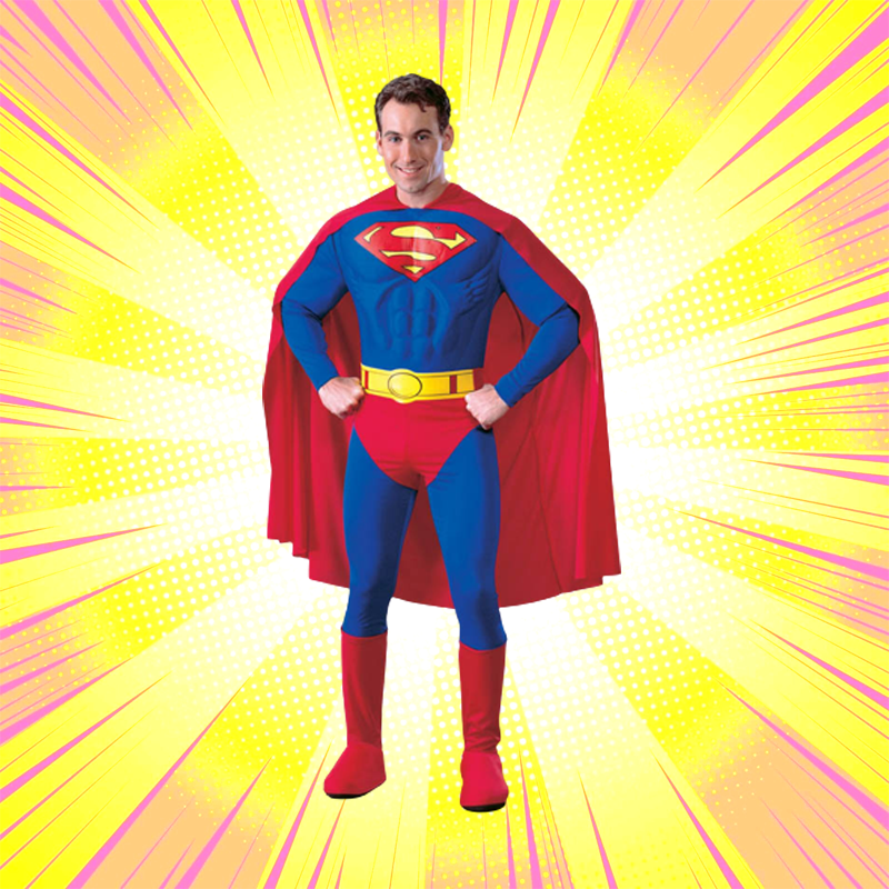 Superman Deluxe Adult Costume - www.entertainmentstore.in