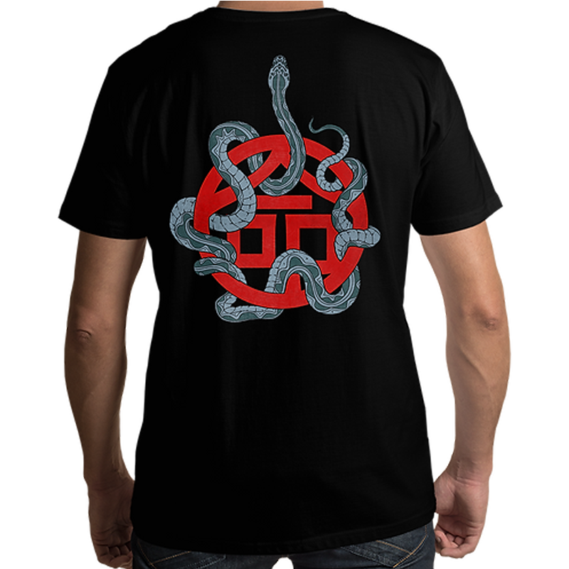 Iron Maiden Senjutsu Samurai Eddie Life Snake Mens T Shirt - www.entertainmentstore.in