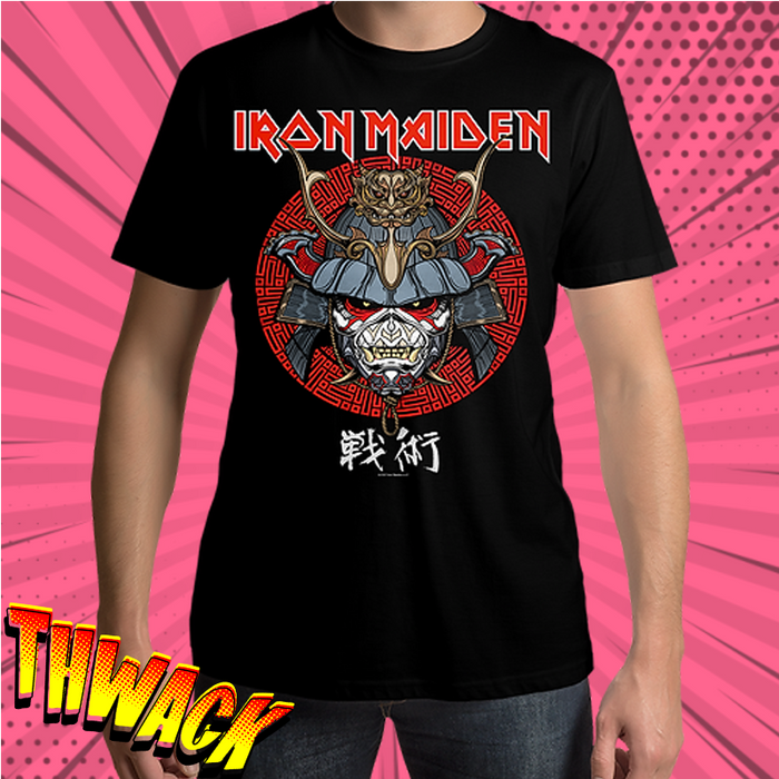 Iron Maiden Senjutsu Samurai Eddie Life Snake Mens T Shirt - www.entertainmentstore.in