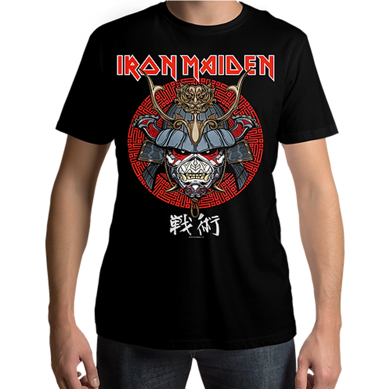 Iron Maiden Senjutsu Samurai Eddie Life Snake Mens T Shirt - www.entertainmentstore.in