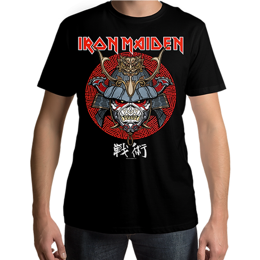 Iron Maiden Senjutsu Samurai Eddie Life Snake Mens T Shirt - www.entertainmentstore.in