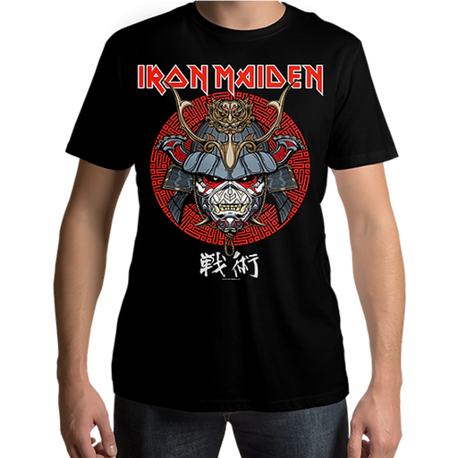 Iron Maiden Senjutsu Samurai Eddie Life Snake Mens T Shirt - www.entertainmentstore.in