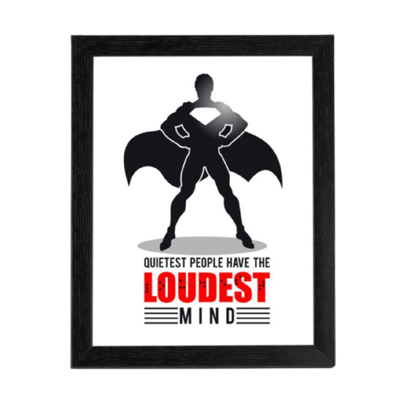 Loudest Mind Art Frame - www.entertainmentstore.in