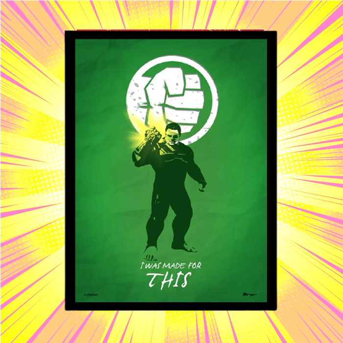 Hulk Minimal Framed Poster - www.entertainmentstore.in