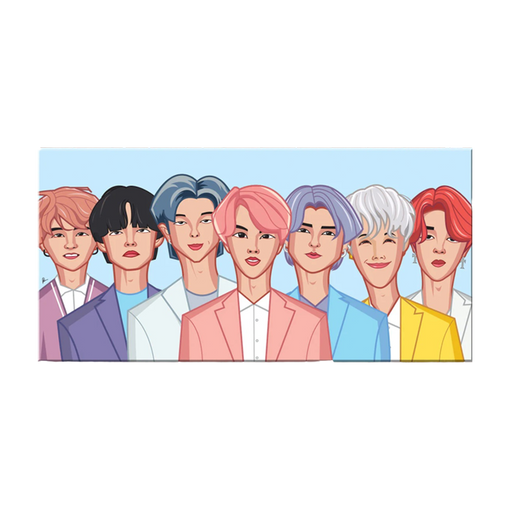 Bts Kpop Blue A3 Laminate - www.entertainmentstore.in