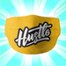Hustle Yellow Cotton Face Mask - www.entertainmentstore.in