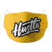 Hustle Yellow Cotton Face Mask - www.entertainmentstore.in