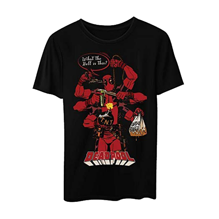 Deadpool Hang Black MensT Shirt - www.entertainmentstore.in