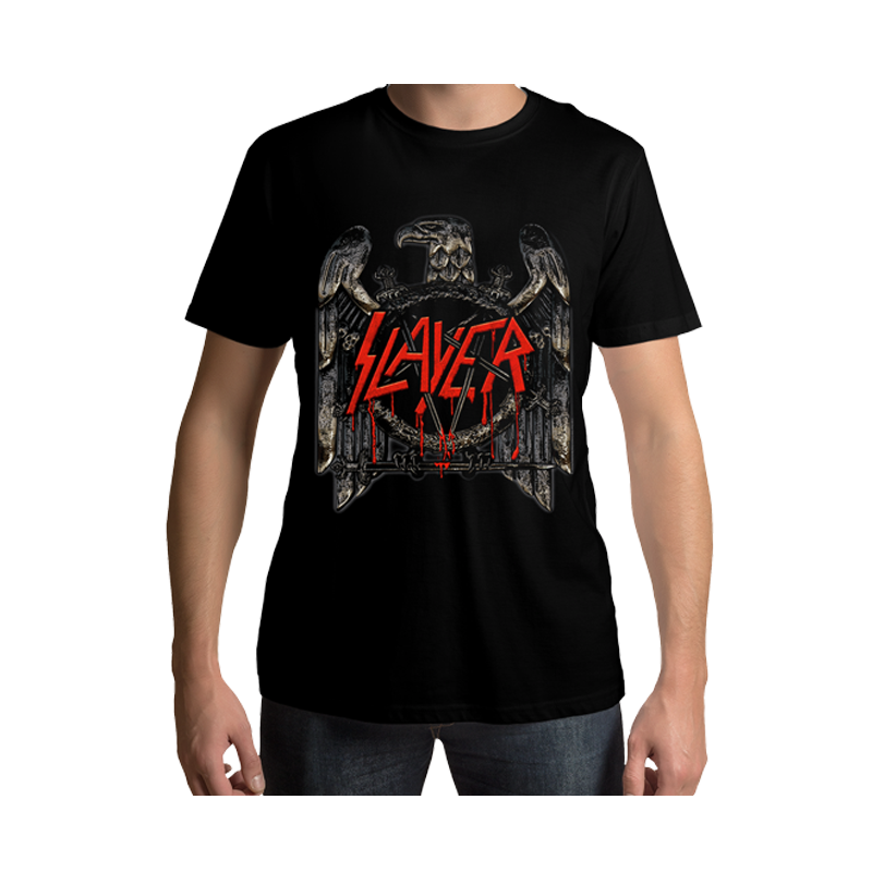 Slayer Bronze Eagle Black T Shirt - www.entertainmentstore.in