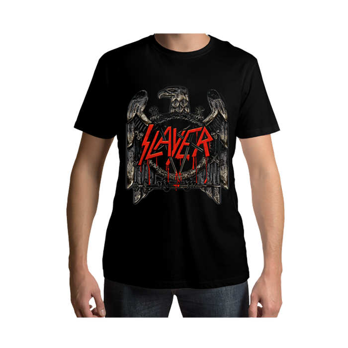 Slayer Bronze Eagle Black T Shirt - www.entertainmentstore.in